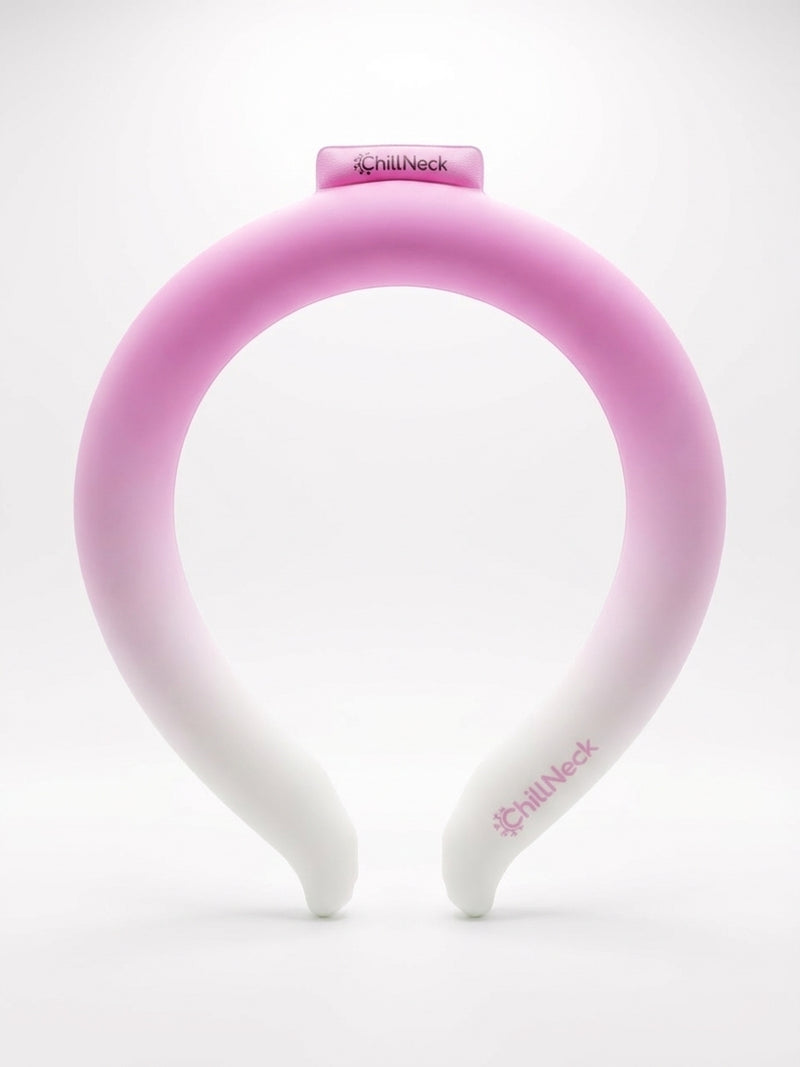 ChillNeck Pink Frost — Nackenkühlring mit 26 °C PCM, freigestellt